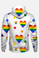 bluza unisex LGBT+ white