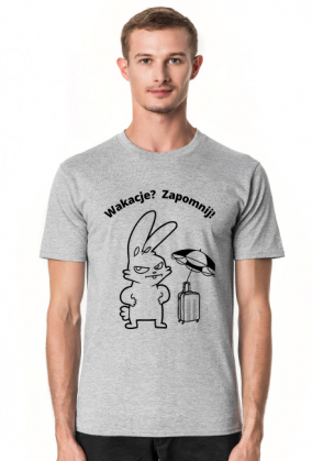 Koszulka męska "Wakacje? Zapomnij!"