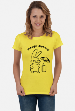 Koszulka damska "Wakacje? Zapomnij!"