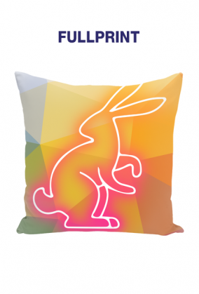 Poduszka kolorowa królik