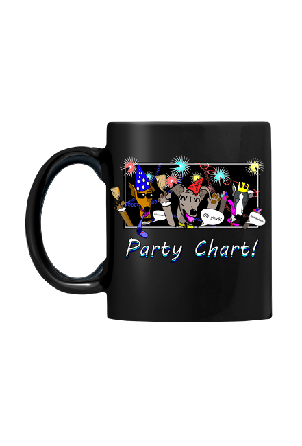 Party Chart! - Kubek czarny