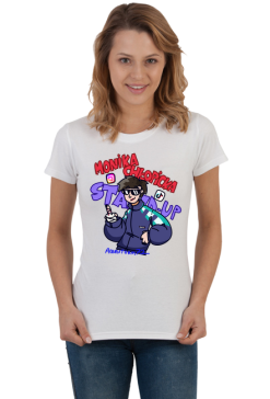 T-shirt damski - stand-up