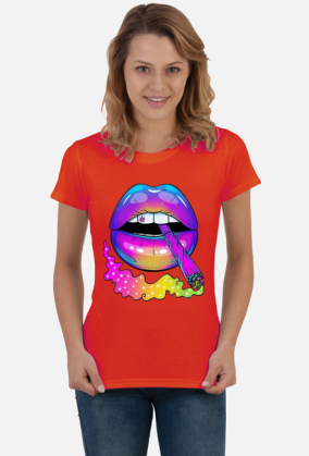 Koszulka "Lips with joint" 2