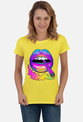 Koszulka "Lips with joint" 2