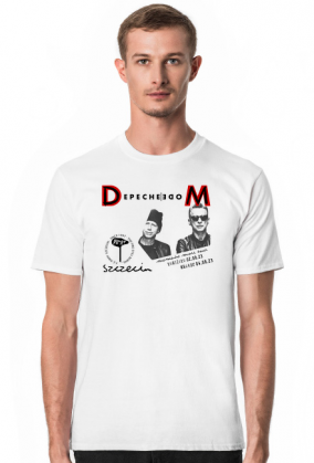 T-shirt DM koncertowy W-wa / Krakow / logo plecy