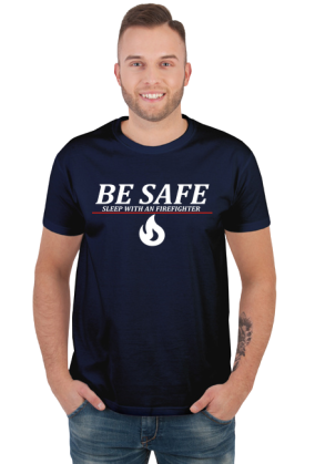 Koszulka Be Safe Granat