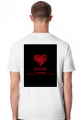 Koszulka biała FOLLER Serduszko