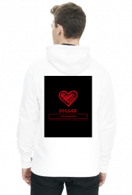 Biała bluza FOLLER Serduszko