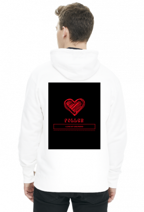 Biała bluza FOLLER Serduszko