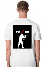 biała koszulka FOLLER SNAJPER