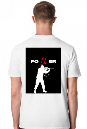 biała koszulka FOLLER SNAJPER