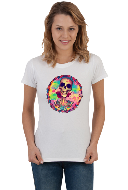 Koszulka damska HIPPIE SKULL