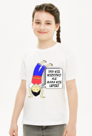 Koszulka "Tata wie wszystko" dziewczęca