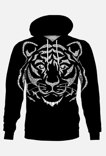 hoodie -  TIGER WHITE
