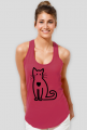 Damska koszulka z kotkiem