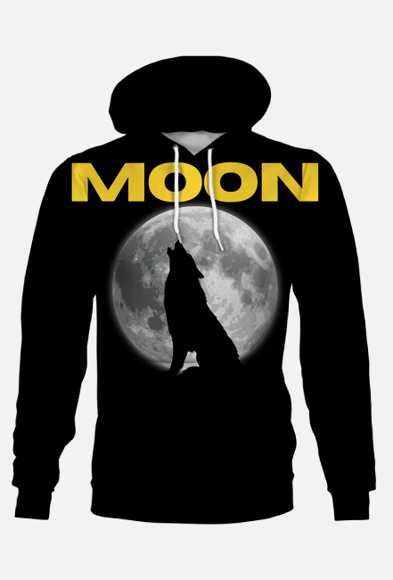 hoodie - Wolf and moon