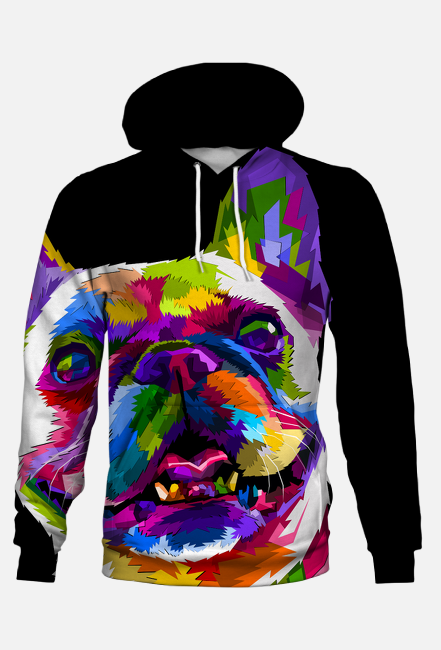 Bluza z kapturem - Colorful dog