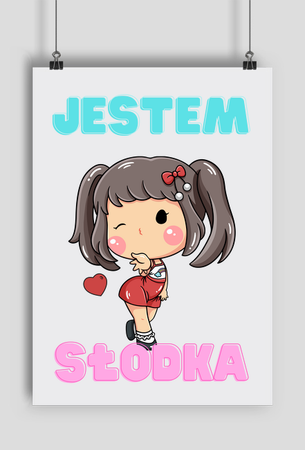 Plakat Jestem Słodka