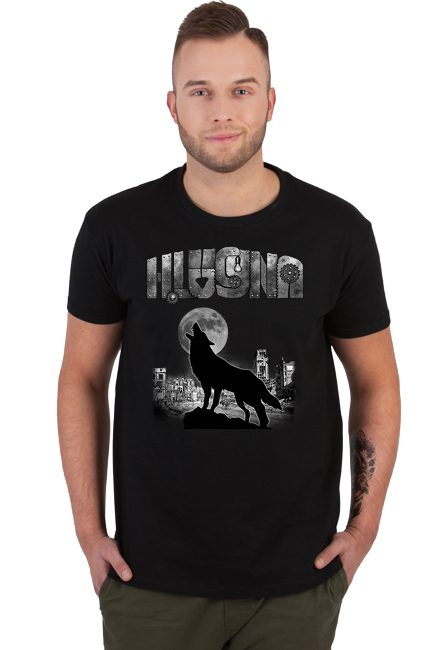 T-Shirt Czarny • H.Lucyna, Wilk