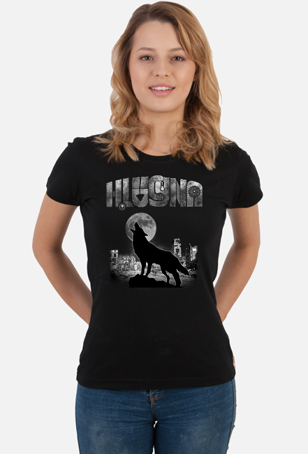 T-Shirt Czarny • H.Lucyna, Wilk