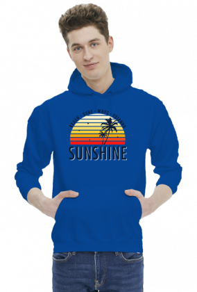 Bluza z kapturem z nadrukiem Sunshine