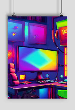 Plakat gaming room