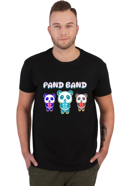 T-shirt męski Panda Banda