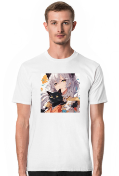 ANIME KOT KOSZULKA