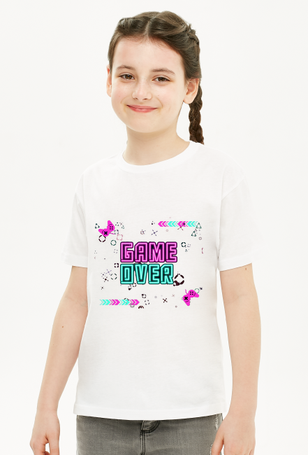 Koszulka dziewczęca Game Over