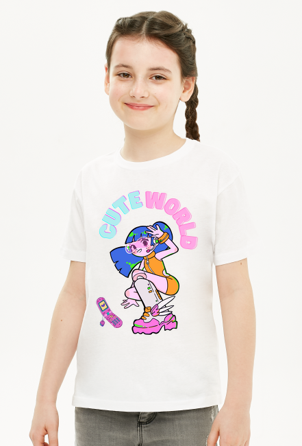 Koszulka dziewczęca Girl Cute World