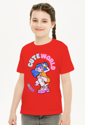 Koszulka dziewczęca Girl Cute World