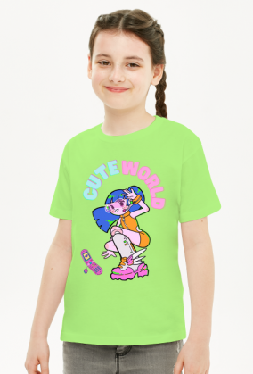 Koszulka dziewczęca Girl Cute World