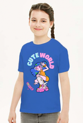 Koszulka dziewczęca Girl Cute World