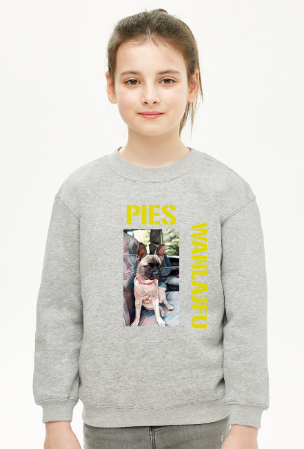 Bluza dziewczynka pies wanlajfu