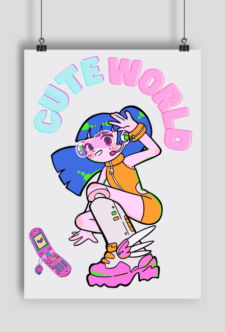 Plakat Cute World