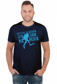 Spadam na nura - koszulka dla nurka