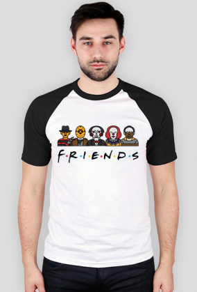 Koszulka FRIENDS czarne rękawki