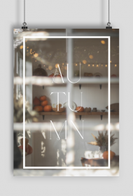 Autumn window - plakat A1