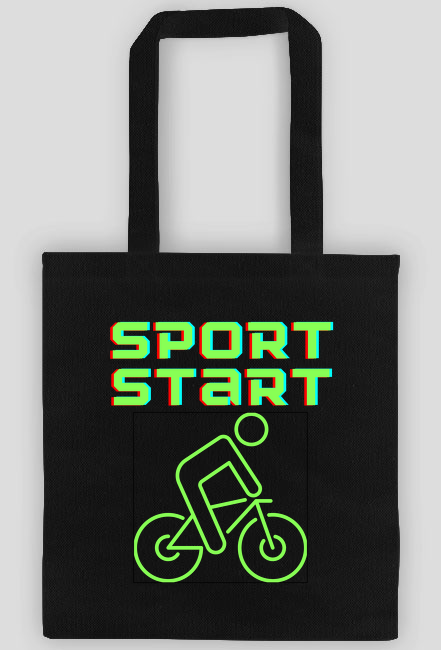 Czarna eko torba Sport Start