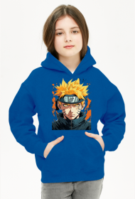 Bluza z kapturem dla Dziewczyn Naruto Uzumaki