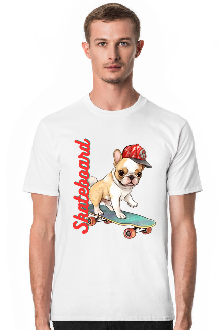 Koszulka unisex Skateboard Dog