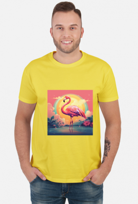 Flaming na tle słońca - męska