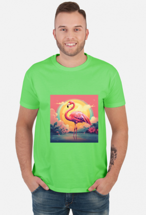 Flaming na tle słońca - męska