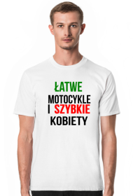 Koszulk łatwe motcykle i szybkie kobiety
