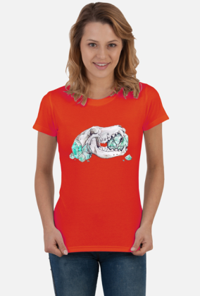 Skull Biting a Dice