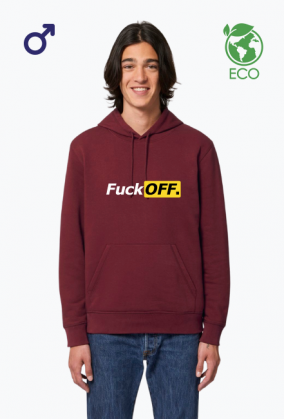 BLUZA FUCK OFF BIAŁY NAPIS