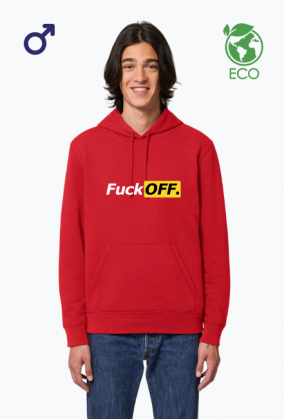 BLUZA FUCK OFF BIAŁY NAPIS