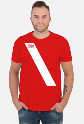 Koszulka nurkowa Scuba Diver - Nurek tu jest