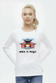 koszulka damska z pagodą. To są Chiny