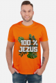 koszulka 100% Jezus - natura